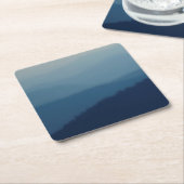 Blue Layers Rechteckiger Pappuntersetzer (angewinkelt)