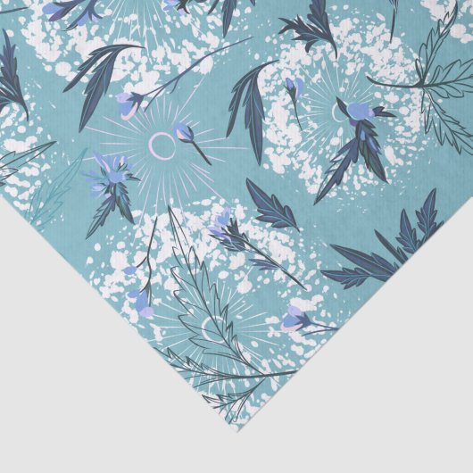 Blue Leaf Decoupage Seidenpapier (Ausschnitt)