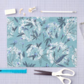 Blue Leaf Decoupage Seidenpapier (Handwerk)