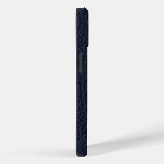 Blue Leather Bold Monogram Masculine I Phone Case (Rückseite / Rechts)