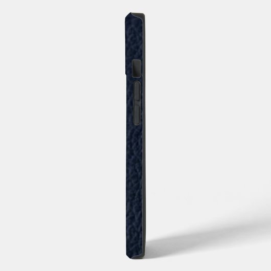 Blue Leather Bold Monogram Masculine I Phone Case (Rückseite / Links)