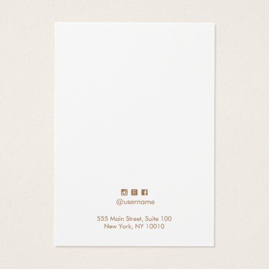 Blue Leather Earring Juwelier Display Card (Rückseite)