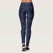blue leggings with tie-dye design (Rückseite)
