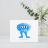 Blue Leggy Critter Postkarte (Stehend Vorderseite)