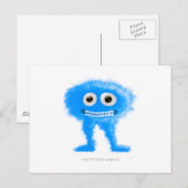Blue Leggy Critter Postkarte (Vorne/Hinten)