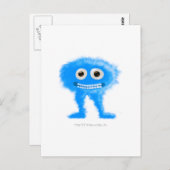 Blue Leggy Critter Postkarte (Vorne/Hinten)