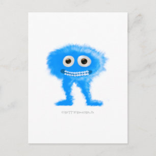 Blue Leggy Critter Postkarte