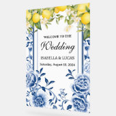 Blue Lemon Acrylic Wedding Sign Acrylschild (Winkel)