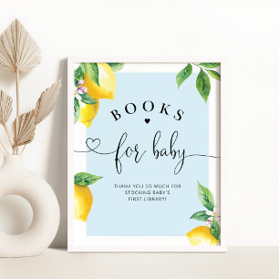 Blue Lemon Bücher für Babyposter Poster