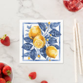 Blue Lemon Citrus Summer Serviette (Beispiel)