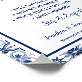 Blue Lemons Mediterranean Lemonade Bar  Poster (Ecke)