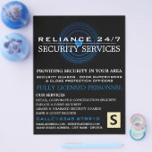 Blue Lens, Security Personal Advertising Flyer (Einzeln)