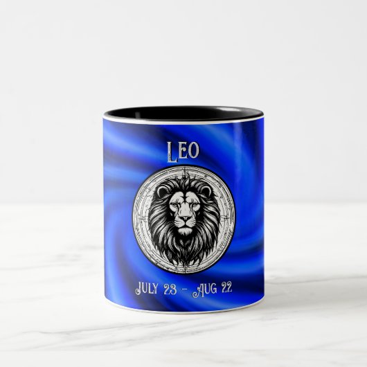 Blue Leo die Löwenblume Tasse (Mittel)