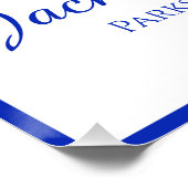 Blue Leopard Abschluss Edition Poster (Ecke)