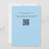 Blue Leopard Animal Print Baby Dusche Einladung (Rückseite)