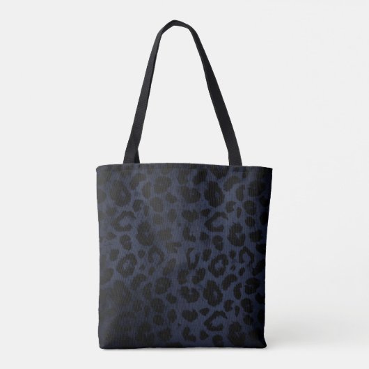 Blue Leopard Drucktasche Tasche (Rückseite)