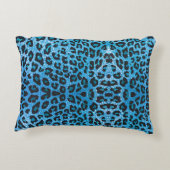 Blue Leopard Imitate Sparkle Sweet Dreams Modern C Dekokissen (Rückseite)