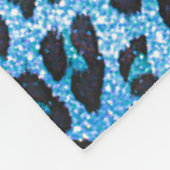 Blue Leopard Imitate Sparkle Sweet Dreams Modern C Fleecedecke (Ecke)