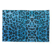 Blue Leopard Imitate Sparkle Sweet Dreams Modern C Kissenbezug (Rückseite)