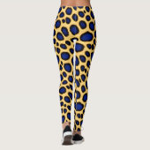 Blue Leopard Luxe Leggings (Rückseite)