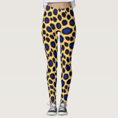 Blue Leopard Luxe Leggings (Vorderseite)