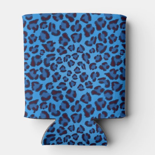 Blue Leopard Pattern Dosenkühler (Rückseite)