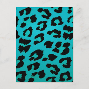 BLUE LEOPARD POSTKARTE