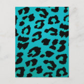 BLUE LEOPARD POSTKARTE (Vorderseite)