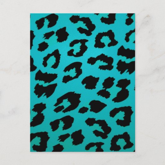 BLUE LEOPARD POSTKARTE (Vorderseite)