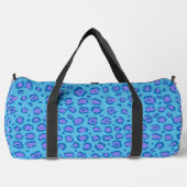 Blue Leopard Print Duffle Bag (Vorderseite)