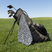 Blue Leopard Print Golf Handtuch (Gras)