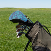 Blue Leopard Print Golf Headcover (In SItu)