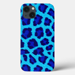 Blue Leopard Print iPad Case
