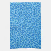 Blue Leopard Print Kitchtuch Handtuch (Vertikal)