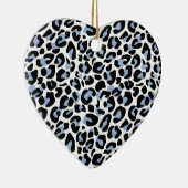 Blue Leopard Print Ornament (Rechts)