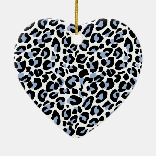Blue Leopard Print Ornament (Hinten)