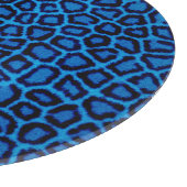 Blue Leopard Print Schneidebrett (Ecke)