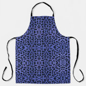Blue Leopard Print Schürze (Vorderseite)