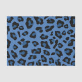 Blue Leopard Print Seidenpapier (Vorderseite)