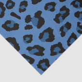 Blue Leopard Print Seidenpapier (Ausschnitt)