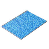 Blue Leopard Print Spiral Notebook Notizblock (Linke Seite)