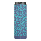 Blue Leopard Print Thermosbecher (Rückseite)