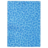 Blue Leopard Skin Clipboard Klemmbrett (Rückseite)