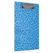 Blue Leopard Skin Clipboard Klemmbrett (Rechts)