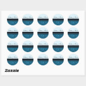 Blue Leopard Stickers (Blatt)