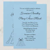 Blue Lesbian Einladung (Vorne/Hinten)