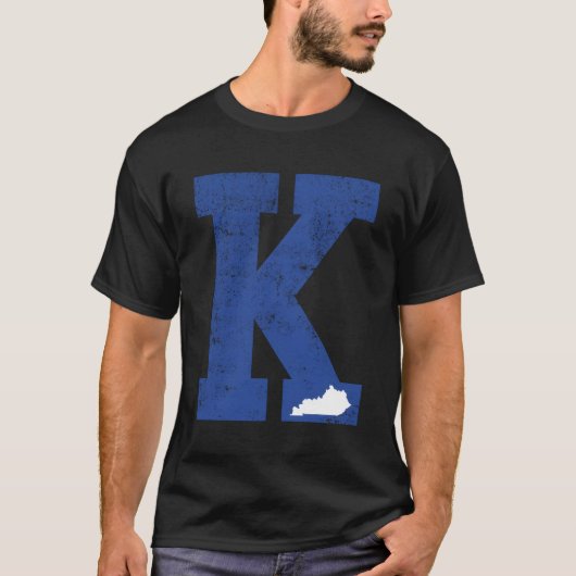 Blue Letter K Kentucky T-Shirt (Vorderseite)