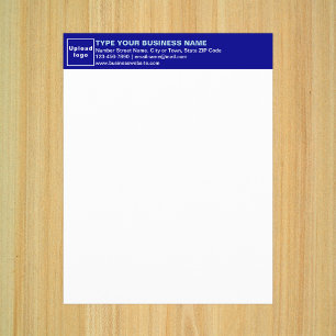 Blue Letterhead aus dem Bereich Papier