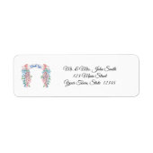 Blue Letters Danke an Pink und Blue Wisteria (Vorne)