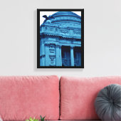 Blue Library Leinwanddruck (Insitu (Wohnzimmer))